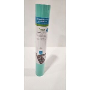 Cricut Premium Vinyl Removable Mint Col Matte 12" x 48" Rolled Sheet NEW Cutting